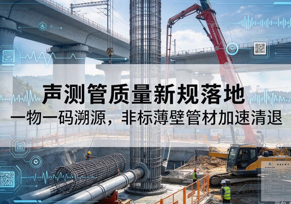澄江声测管质量新规落地，一物一码溯源，非标薄壁管材加速清退