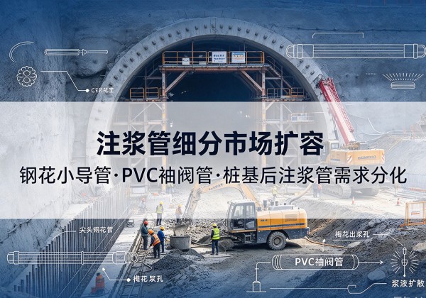 澄江注浆管细分市场扩容，隧道钢花小导管、PVC 袖阀管、桩基后注浆管需求分化